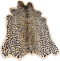 Leopard Print Rug, Faux Cowhide Cheetah Skin Rug Animal Printed Area Rug Carpet by Seek4comfortable