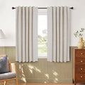 Linen Textured Total Blackout Curtains by 100BlackoutShield