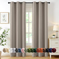 MIULEE Blackout Curtains for Bedroom 2 Panels 40 x 84 Inch Long Stone | Thermal by MIULEE