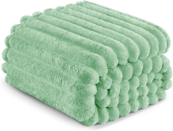 Exclusivo Mezcla Striped Twin Size Fleece Blanket - Image 6