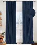 Faux Linen Total Blackout Curtains by 100BlackoutShield