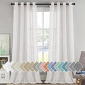 H.VERSAILTEX Linen Curtains Flax Linen Blended Curtain Panels by HVERSAILTEX