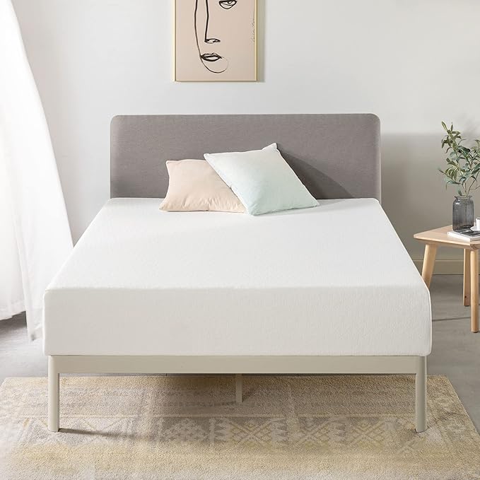 Best Price Mattress 12 Inch King Mattress Bed-In-A-Box, Green Tea Memory Foam, White
