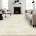 8x10 Area Rug Living Room: Modern Washable Indoor Soft Carpet Beige | by FXRHLP