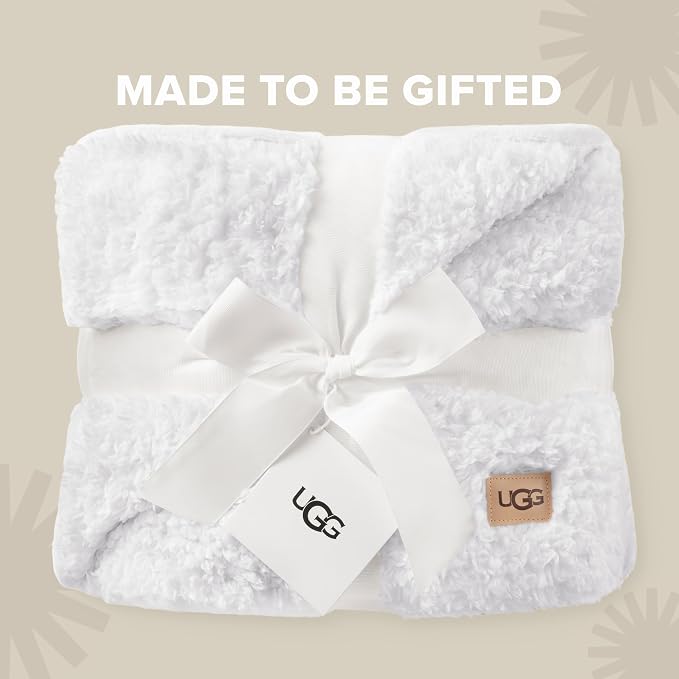 UGG Nita Throw Blanket for Couch, Fleece Blanket, Machine Washable, Soft & Cozy - Image 4