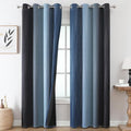 Navy Blue and Black Ombre Blackout Curtains by ESTELARTEXTILER