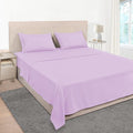 Mejoroom Queen Size Sheet Set - Hotel Luxury 1800 Bedding Sheets & Pillowcases - Deep Pocket Fitted Sheet, Soft, Breathable, Wrinkle & Fade Resistant - 4 Piece (Queen, Lavender)
