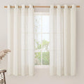 60 Inch Semi Sheer Linen Curtains by LAMIT