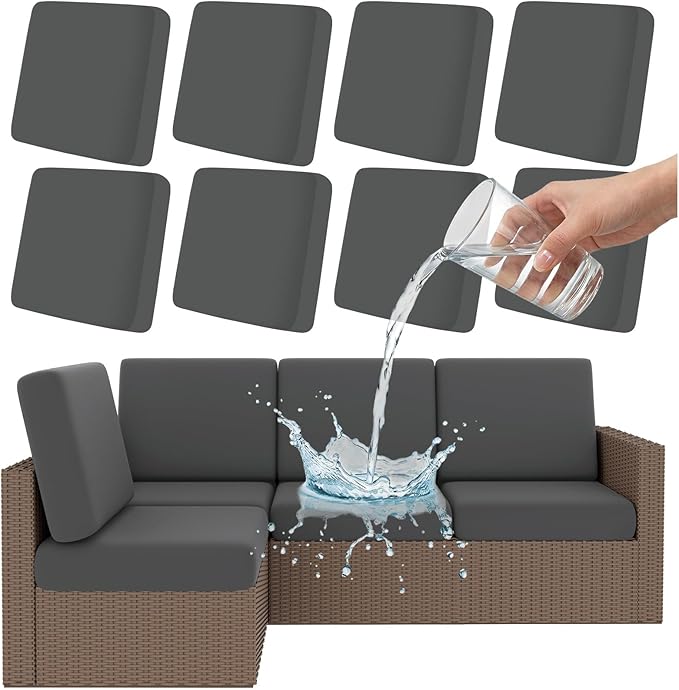 Smiry Waterproof Patio Cushion Covers, Stretch Outdoor Furniture Covers | Couch by Smiry