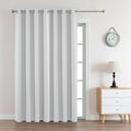 Joydeco White Curtains 90 Inches Long 1 Panel, Thermal Insulated Long Curtains& by JOYDECO