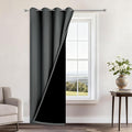 Yakamok Dark Grey Blackout Curtains 84" Long by Yakamok