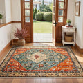 SERISSA 3x4 Washable Non Slip Boho Area Rug by SERISSAHomeDecorCollection