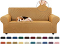 Stretch Loveseat Couch Cover, 2 Cushion Couch Slipcover, Elastic Bottom by KEKUOU