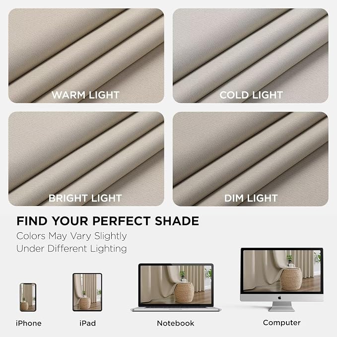 Joydeco 90 Inch Blackout Curtains - Image 6