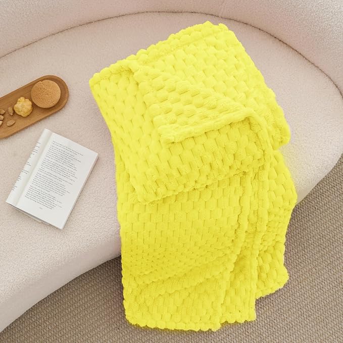 BEDELITE Amber Yellow Throw Blanket - Image 6