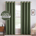MIULEE 100% Blackout Linen Curtains by MIULEE