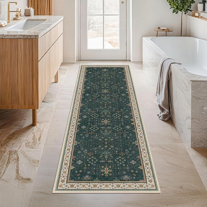 Dark Green 2x6 Kitchen Rug - Image 3