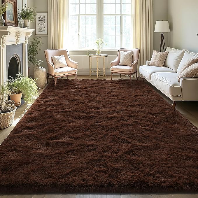 LOCHAS 4x6 Area Rugs Fluffy Living Room Carpets - Image 4
