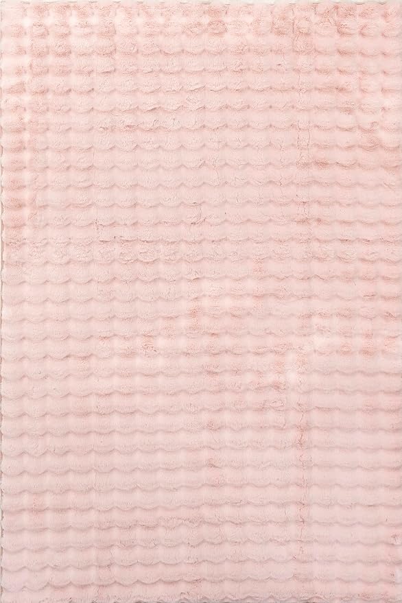 nuLOOM Jeni Blush Checkered Washable Area Rug - Image 3