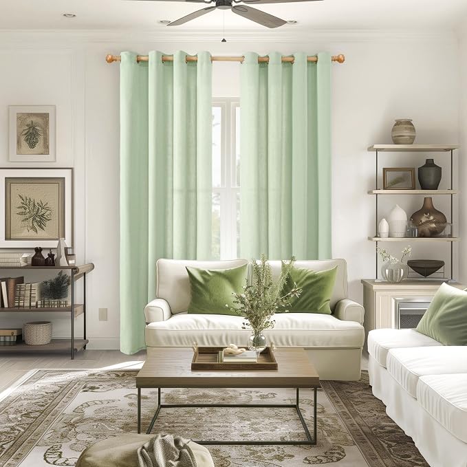 YoungsTex Linen Curtains 84 Inch Length - Image 2