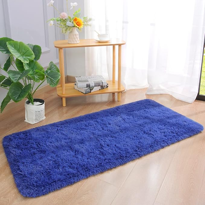 Chicrug Soft Runner Rug for Bedroom Living Room Plush Fluffy Rug 2x4, | Shag - Image 4