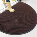 OLANLY Half Circle Front Door Mat 40x32, Waterproof Heavy-Duty Doormat | Brown by OLANLY