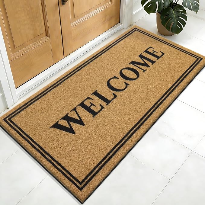 OLANLY Front Door Mat, Low Profile Doormat, Stain and Fade Resistant, by OLANLY