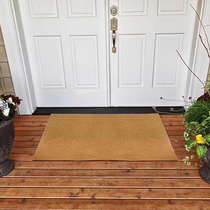 3 Pack Blank Door Mats, 30x17 Inch Artificial Coir Doormats Outdoor - Image 2