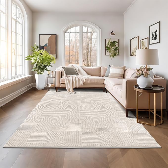 Pauwer 8x10 Area Rugs for Living Room, Modern Non Slip Washable Rug, Soft Fluffy - Image 7