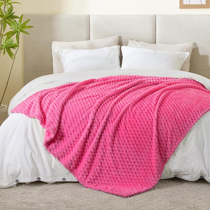 BEDELITE Hot Pink Throw Blanket - Image 7