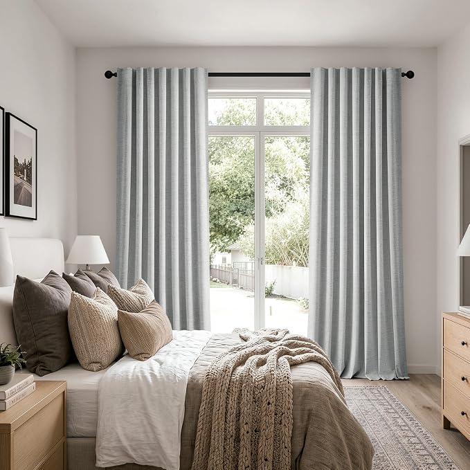 MIULEE 100% Blackout Linen Curtains - Image 8