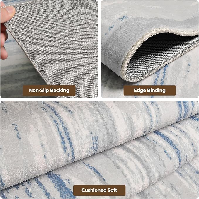 5x7 Washable Area Rug for Living Room, Dining Room, Playroom | Ultra Soft - Image 2