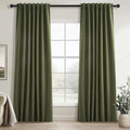 Topfinel 92 Inches Long Farmhouse Custom Black Out Drapery Panels, Rustic by Topfinel