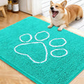 OLANLY Dog Door Mat for Muddy Paws 40x32, Paw Print Design Chenille Mud Mat | by OLANLY