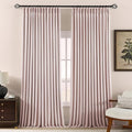 Pinch Pleated Linen Curtains 100% Blackout 102 Inches Long by AUSSPVOCT