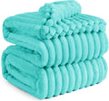Bedsure GentleSoft Blue Full Blanket for Couch - Cozy Soft Blankets for Women, Cute Small Fleece Throws for Girls, Birthday Gifts for Women Decor Gifts for Mom, Blue Fog, 84x90 Inches