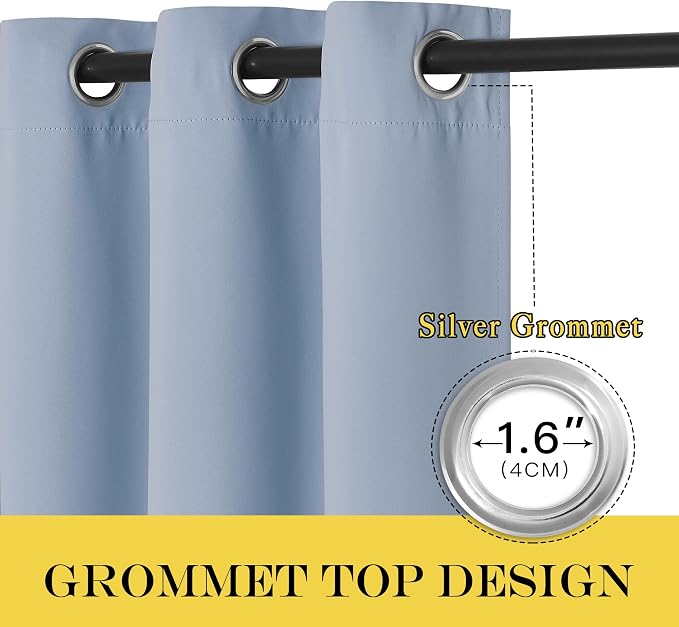 NICETOWN Door Curtain for Closet Doors 80 Inches Long 1 Panel, Room Divider - Image 6