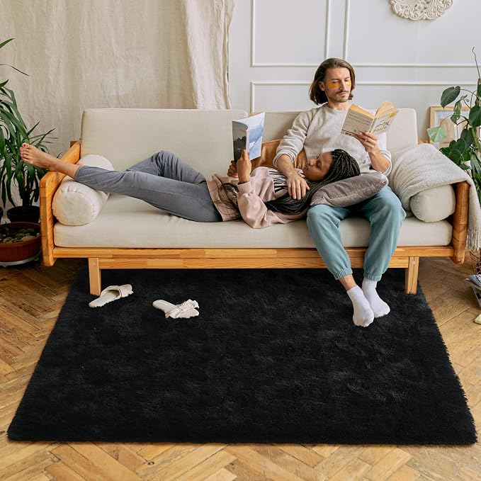 Chicrug Soft Area Rugs for Bedroom Living Room Plush Fluffy Rug 6x9 | Shag - Image 5