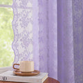 YJ YANJUN Vintage Lace Curtains 96 Inches Long-Victorian Floral Pattern by YJYANJUN