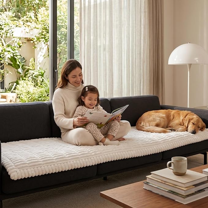 Fixwal Waterproof Flannel Dog Couch Cover, 27.6" x 94.5", Non-Slip Backing - Image 9