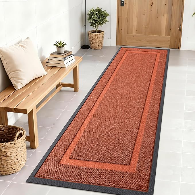 OLANLY Front Door Mat Outside 71x23, All-Season Heavy-Duty Rubber Doormat | by OLANLY