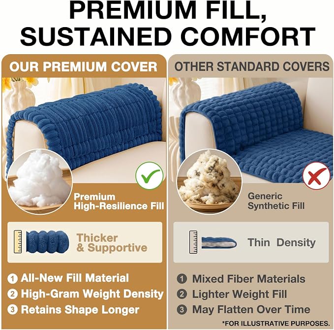 Couch Cover for Dogs, Washable Non Slip Plush Flannel Sofa Protector | Thick - Image 10