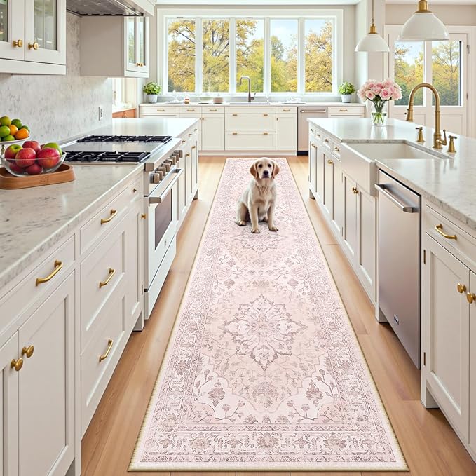 RELEANY Washable Area Rug, Runner 2'x10', Water Repellent, Pet Friendly by RELEANY