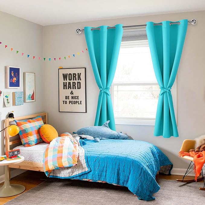 Blackout Curtains for Bedroom, 38 x 72 Inch, 2 Panels | Thermal Insulated - Image 6