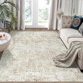 Aelenmu 5x7 Area Rugs for Living Room Bedroom Dining Room Washable Beige | Soft by Aelenmu