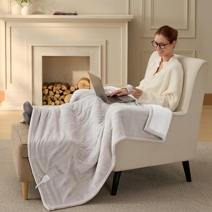 Bedsure Heated Blanket Throw, Soft Electric Blanket - Image 9