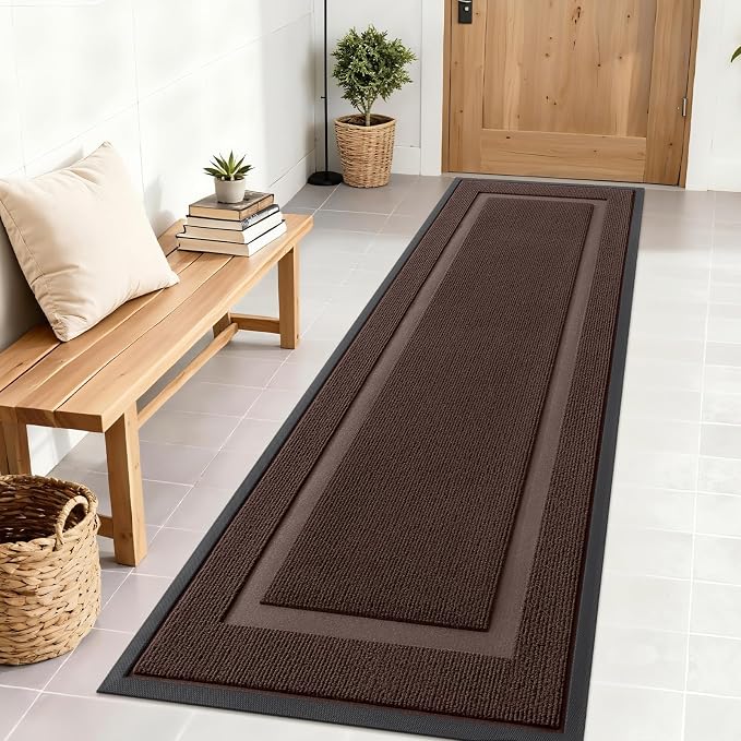 OLANLY Front Door Mat Outside 71x23, All-Season Heavy-Duty Rubber Doormat | by OLANLY