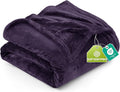 Utopia Bedding Ultra Soft Fleece Bed Blanket King Size Purple | Microfiber by UTOPIABEDDING