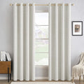 MIULEE 100% Blackout Linen Curtains by MIULEE