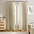 Pinch Pleat Blackout Slider Door Curtains Pair by KEQIAOSUOCAI